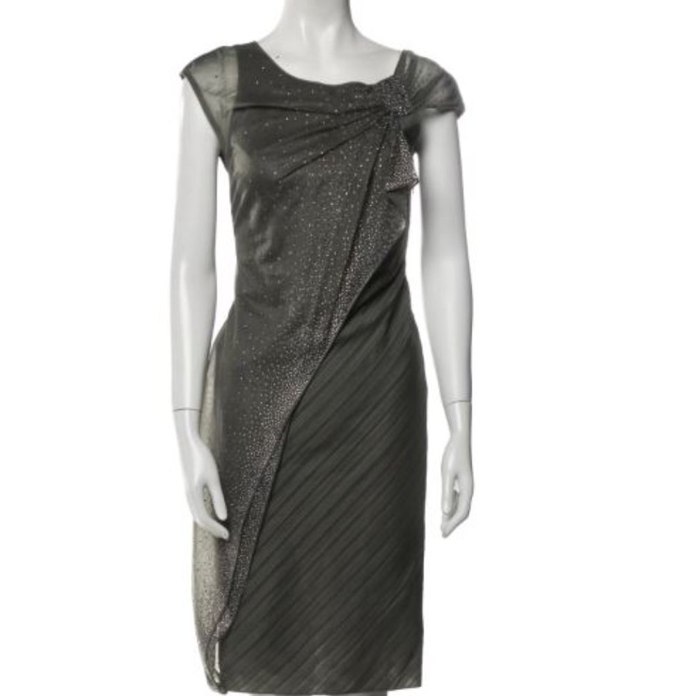 Giorgio Arman Crystal Embellished Sheath Dress